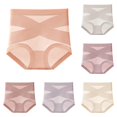 thumbnail image 1 of XIAOCHA Women's Cross Compression Shaping Briefs High Waist Tummy Control Panties, 1 of 4