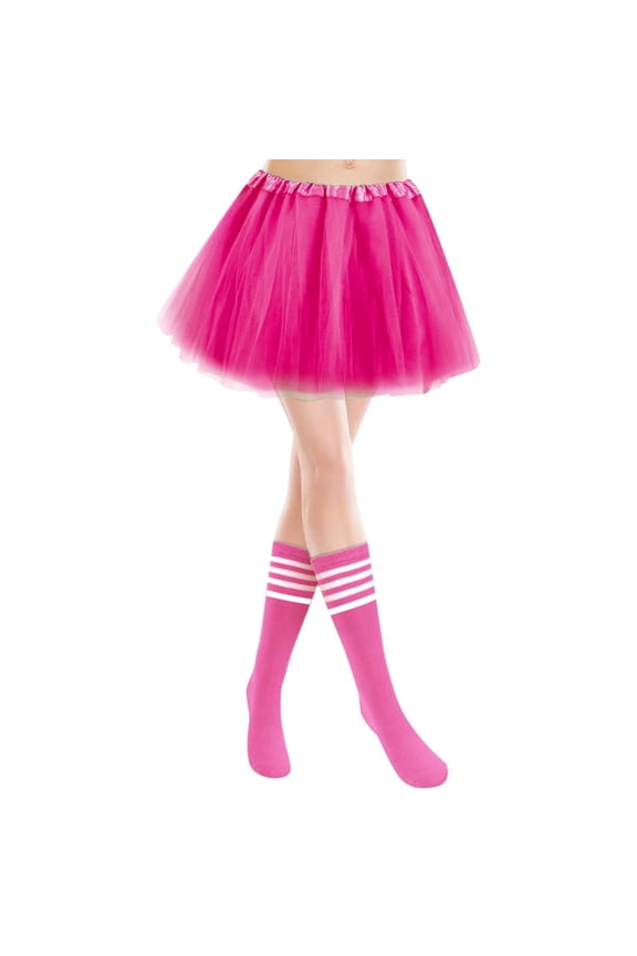 Women's Elastic Waist Voluminous Flared Skirt Short A-Line Retro Dance Party Mini Skirt