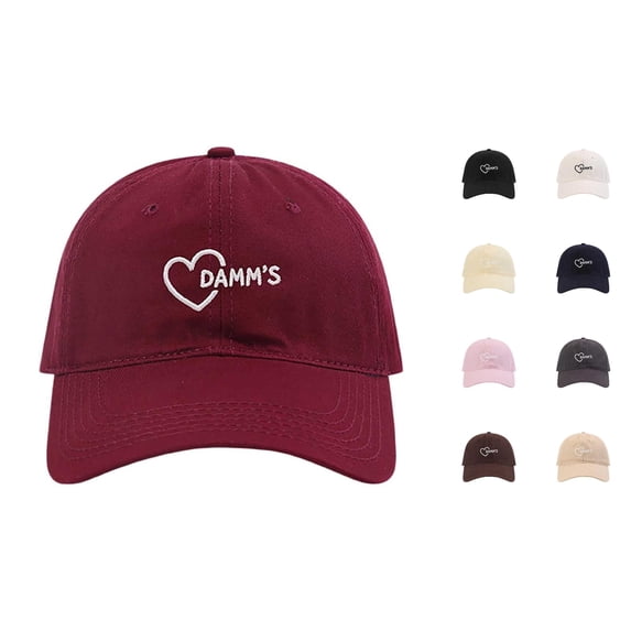 XIAOCHA Women's Embroidered Baseball Cap Adjustable Hat Band Outdoor Ball Hat,