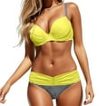 thumbnail image 1 of XIAOCHA Women's High Waist Push Up Padded Bikini Set Two Piece Tankini Swimsuit Bathing Suit, 1 of 4