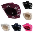 thumbnail image 1 of XIAOCHA Women's Inner Star‑Glitter Accent Cowboy Hat Solid Horse‑Riding Farm Western Hat,Wine, 1 of 7