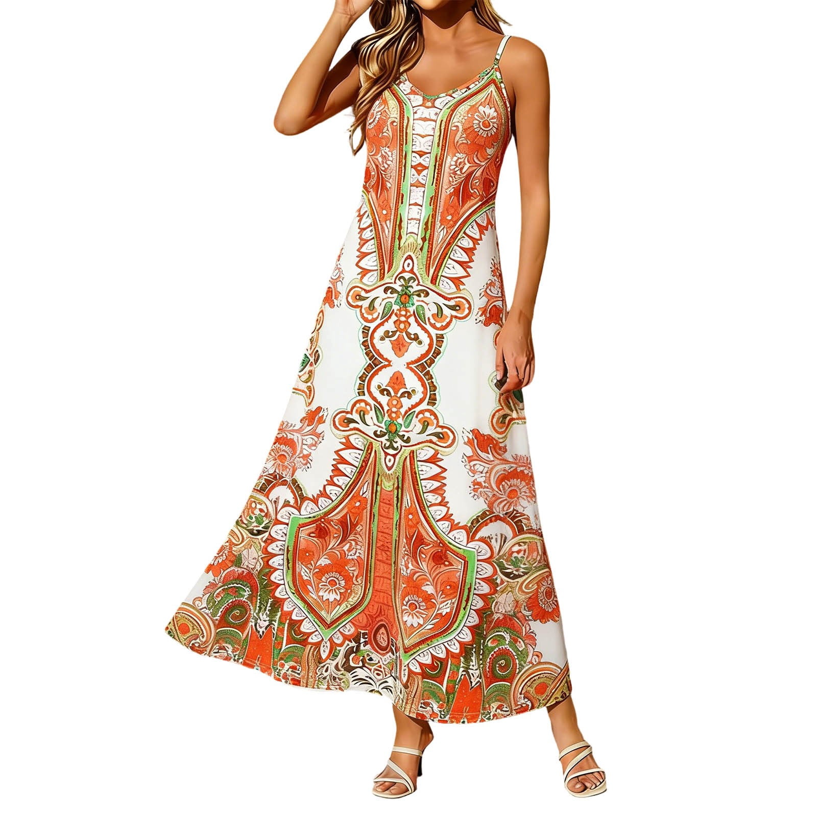 cha cha print maxi dress Baltic Barn Cha Cha Print Maxi Dress Size S