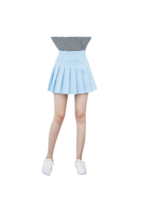 XIAOCHA Women's Pleated Mini Skirt layful Casual Skirt Versatile Daily Wear Fashion Skirts
