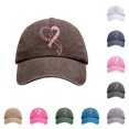 thumbnail image 1 of XIAOCHA Women's Printed Baseball Cap Breathable Dad Hat Farm Party Snapback Hat,Coffee, 1 of 4