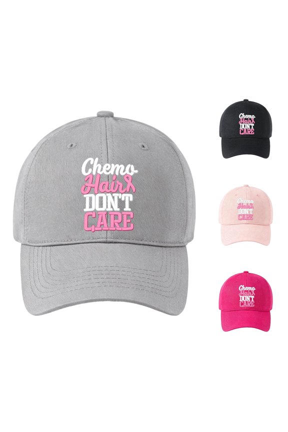 Women's Printed Cancer Awareness Baseball Cap Adjustable Outdoor Dad Hat Rally Trucker Hat,Grey