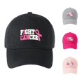 thumbnail image 1 of XIAOCHA Women's Printed Cancer Fight Baseball Cap Adjustable Support Trucker Hat Event Dad Hat,Black, 1 of 4