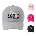 thumbnail image 1 of XIAOCHA Women's Printed Support Squad Baseball Cap Adjustable Charity Trucker Hat Gathering Dad Hat,Grey, 1 of 4