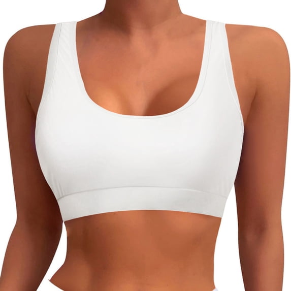 XIAOCHA Women's Racerback Swim Top with Padded Sports Bra Bikini Crop Tops for Beachwear and Bathing Suits