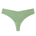 thumbnail image 1 of XIAOCHA Women's Seamless Thong Underwear form Fitting Minimal Coverage Elastic Waist Panties Smooth Sleek Everyday Thongs, 1 of 3