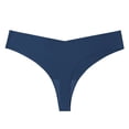 thumbnail image 1 of XIAOCHA Women's Seamless Thong Underwear form Fitting Minimal Coverage Elastic Waist Panties Smooth Sleek Everyday Thongs, 1 of 3