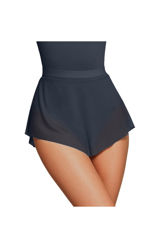 Women’s Sheer Mesh Ballet Skirt Elastic Waist Short Flowy Dance Cover-Up Skirts