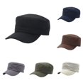 thumbnail image 1 of XIAOCHA Women's Solid Military Cap Adjustable Outdoor Dad Hat Farm Baseball Cap,Black, 1 of 3