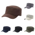 thumbnail image 1 of XIAOCHA Women's Solid Military Cap Adjustable Outdoor Dad Hat Farm Baseball Cap,Coffee, 1 of 3