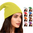 thumbnail image 1 of XIAOCHA Women's Solid Pointed Elf Hat Soft Fleece Fabric Slip On Close Fitting Cap, 1 of 4