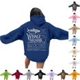 thumbnail image 1 of XIAOCHA Womens Animal Graphic Hoodie Oversized Back Print Daily Pullover Sweatshirt, 1 of 5