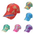 thumbnail image 1 of XIAOCHA Womens Art Print Baseball Cap Adjustable Hat Band Sun Protection Ball Hat,Red, 1 of 3