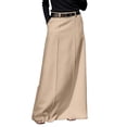thumbnail image 1 of XIAOCHA Womens Belted Maxi Skirt With Pockets High Waist Flowy Elegant Office Skirts, 1 of 4