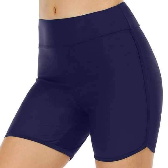 XIAOCHA Womens Buttery Soft Biker Shorts Slim Fit Mid Thigh High Waisted Elastic Waist Active Shorts Stretchy Athletic Workout Shorts