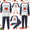thumbnail image 1 of XIAOCHA Womens Christmas Family Matching Pajamas Set Red Car Graphic "Merry And Christmas" Letter Printed Crewneck Long Sleeve Top With Festive Print Pants Sleepwear For Dad, 1 of 7