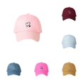 thumbnail image 1 of XIAOCHA Womens Embroidered Baseball Cap Adjustable Hat Band Outdoor Dad Hat,Pink, 1 of 4