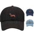 thumbnail image 1 of XIAOCHA Womens Embroidered Denim Baseball Cap Adjustable Hat Band Outdoor Dad Hat,Black, 1 of 4