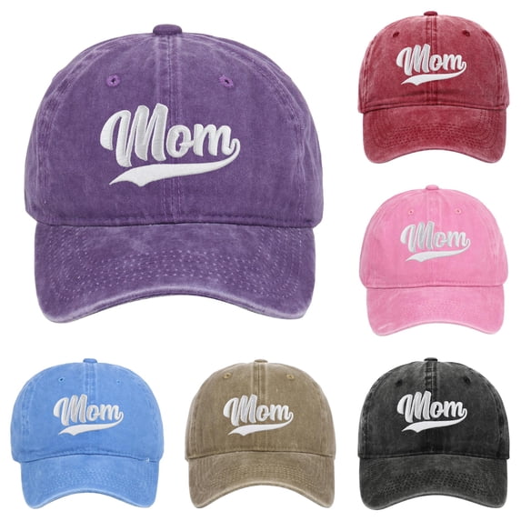XIAOCHA Womens Embroidered Washed Baseball Cap Adjustable Hat Band Farm Ball Hat,Purple