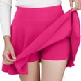 thumbnail image 1 of XIAOCHA Womens Flared Skort High Waisted Built In Shorts Skirt Breathable Versatile Active Skorts, 1 of 5