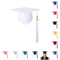 thumbnail image 1 of XIAOCHA Womens Graduation Mortar Board Cap Tassel Accessory Party Academic Hat,White, 1 of 3