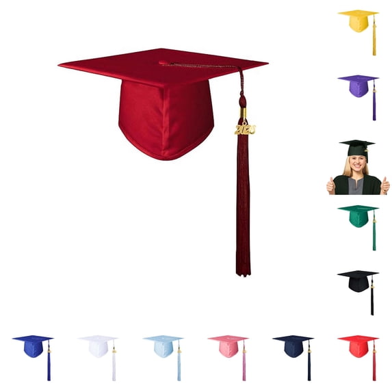 XIAOCHA Womens Graduation Mortar Board Cap Tassel Accessory Party Academic Hat,