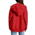 thumbnail image 1 of XIAOCHA Womens Hoodies Simple Solid Color Long Sleeve Drawstring Zip Up Hoodie Jacket Pockets Casual Loose Fit Hooded Sweatshirt M, 1 of 7