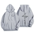 thumbnail image 1 of XIAOCHA Womens Jesus Cross Letter Hoodies Loose Long Sleeves Hooded Top Cozy Trendy Outdoor Streetwear Hoodie, 1 of 4