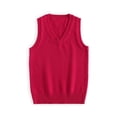 thumbnail image 1 of XIAOCHA Womens Knit Sweater Vest V Neck Sleeveless Top Warm Casual School Pullover, 1 of 8