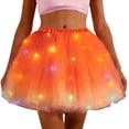 thumbnail image 1 of XIAOCHA Womens LED Light Up Tulle Tutu Skirt Elastic Waist Flashing Festive Party Skirts, 1 of 4