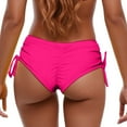 thumbnail image 1 of XIAOCHA Womens Ruched Side Swim Shorts Low Rise Mini Length Elastic Waist Board Shorts Quick Dry Beach Swim Trunks, 1 of 4