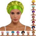 thumbnail image 1 of XIAOCHA Womens Satin Bonnet Hat Sleep Sun‑Shield Hat Indoor Casual Hat,GN2, 1 of 4