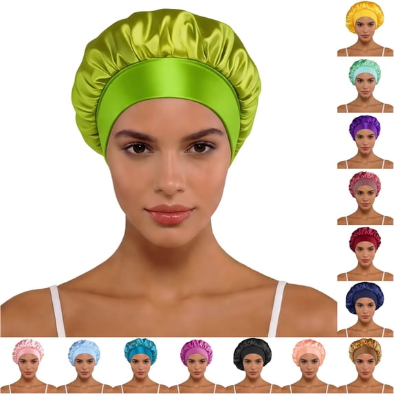 XIAOCHA Womens Satin Bonnet Hat Sleep Sun‑Shield Hat Indoor Casual Hat,GN2