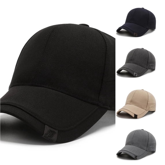 XIAOCHA Womens Side Embroidered Baseball Cap Shapeable Brim Farm Ball Hat,Black