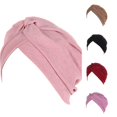 thumbnail image 1 of XIAOCHA Womens Solid Slouchy Turban Outdoor Head Cover,Pink, 1 of 4