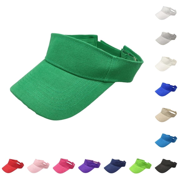 XIAOCHA Womens Solid Sun Visor Outdoor Sun Protection Sport Hat,Green