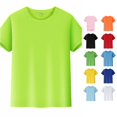 thumbnail image 1 of XIAOCHA Womens Solid T Shirt Crew Neck Short Sleeve Casual Daily Tees, 1 of 3