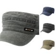 thumbnail image 1 of XIAOCHA Womens Solid Washed Military Cap Adjustable Hat Band Casual Army Hat,Army Green, 1 of 5