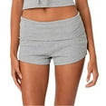 thumbnail image 1 of XIAOCHA Womens Stretch Side Pocket Short Slim Fit Mini Length Elastic Waist Shortie Soft Casual Workout Shorts, 1 of 4