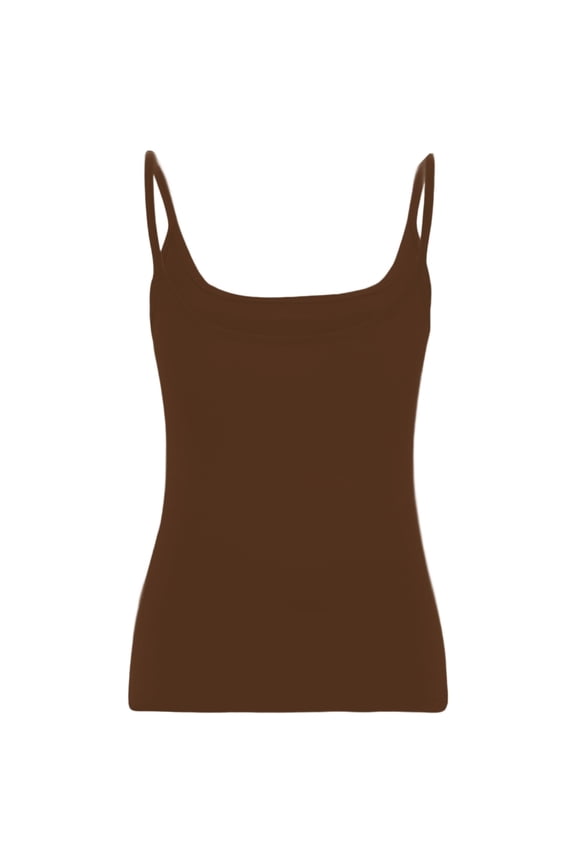 Womens Tank Top Sleeveless Scoop Neck Form Fitting Cami Lightweight Versatile Layering Tanks