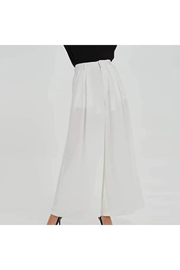 Petite Jeans For Women Wide Leg Jeans For Women Women Casual High Waist Elasticity Denim Wide Leg Palazzo Pants Jeans Trousers Clearance