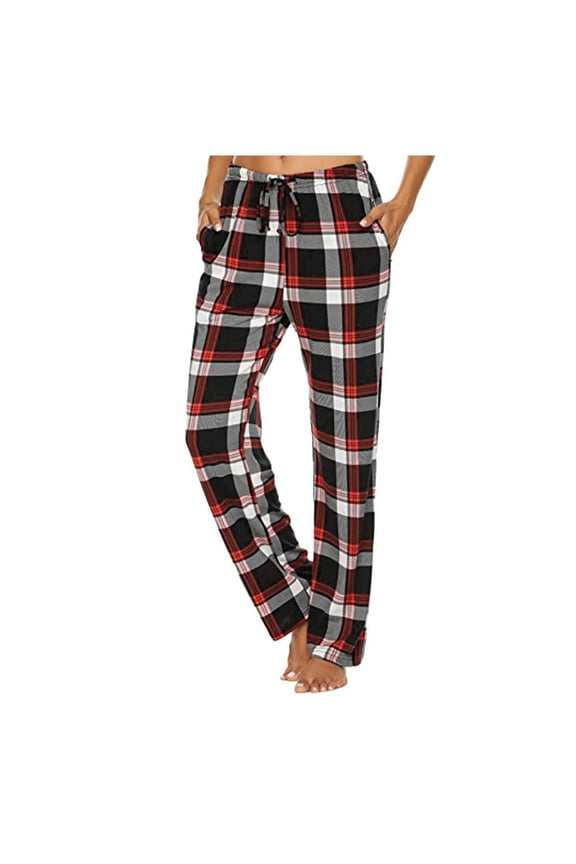 Women's and Men's Flannel Pajamas - Plaid Pajama Pants for Men - Lounge & Sleep PJ Bottoms