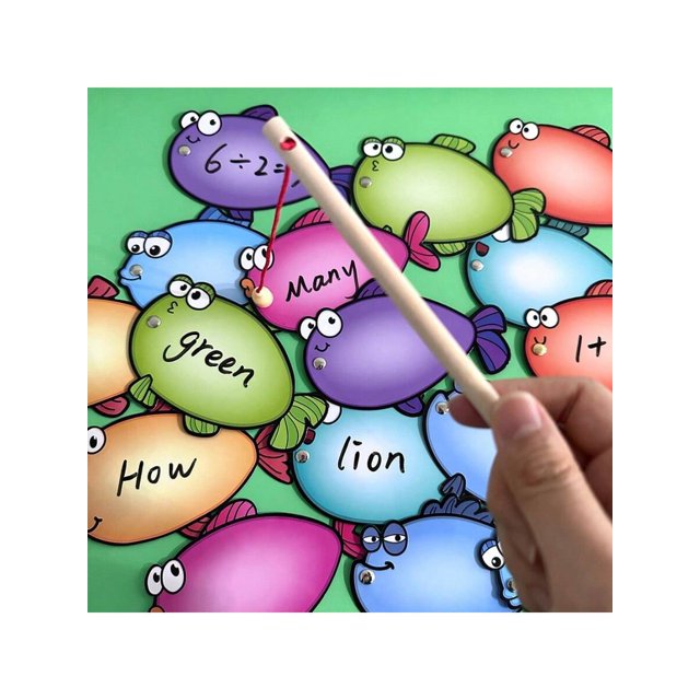 XIAOGZAHUOP Erasable Montessori Toddler Education Toy Set Fishing
