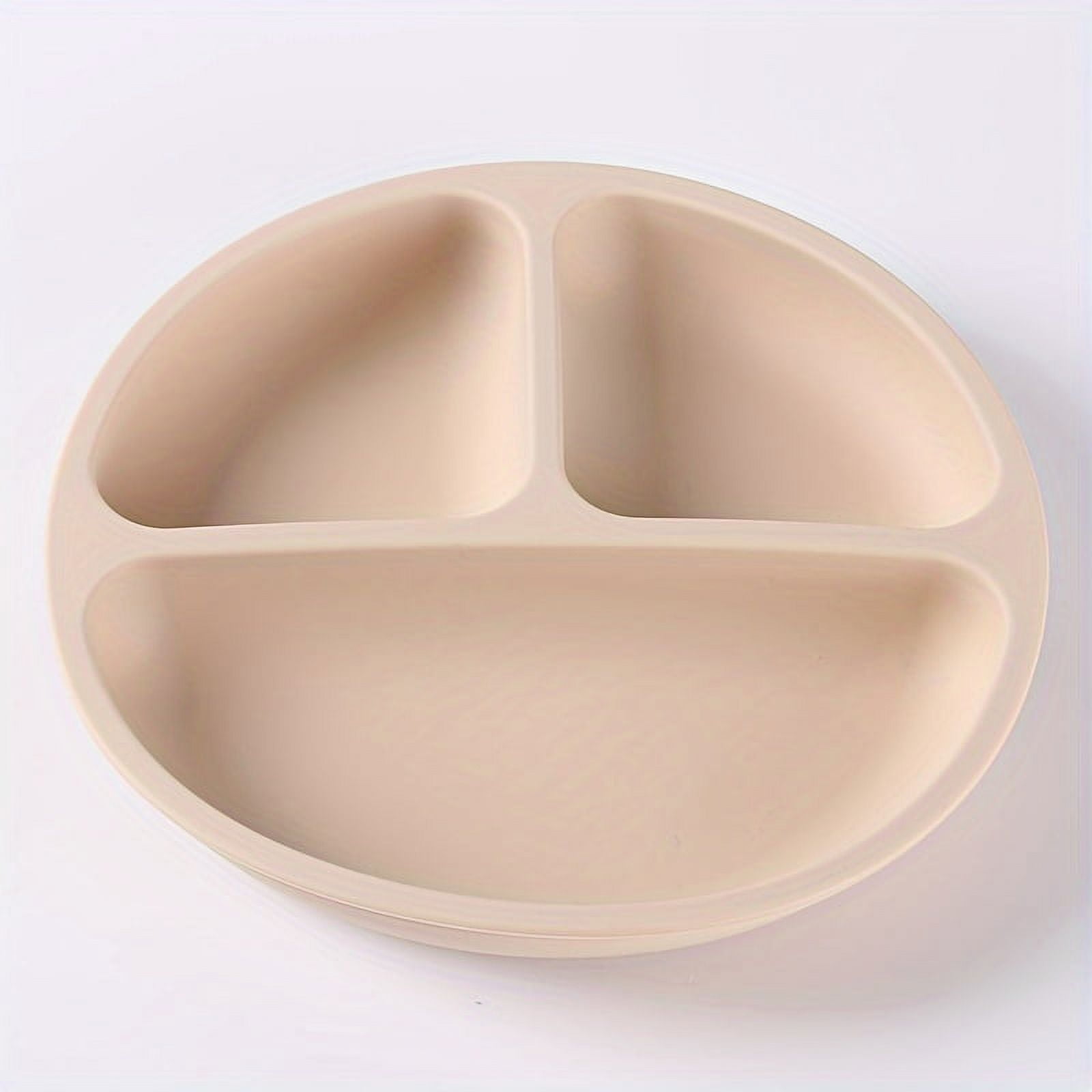 XIAOGZAHUOP Large NonSlip Silicone Meal Plate with Four Reinforced