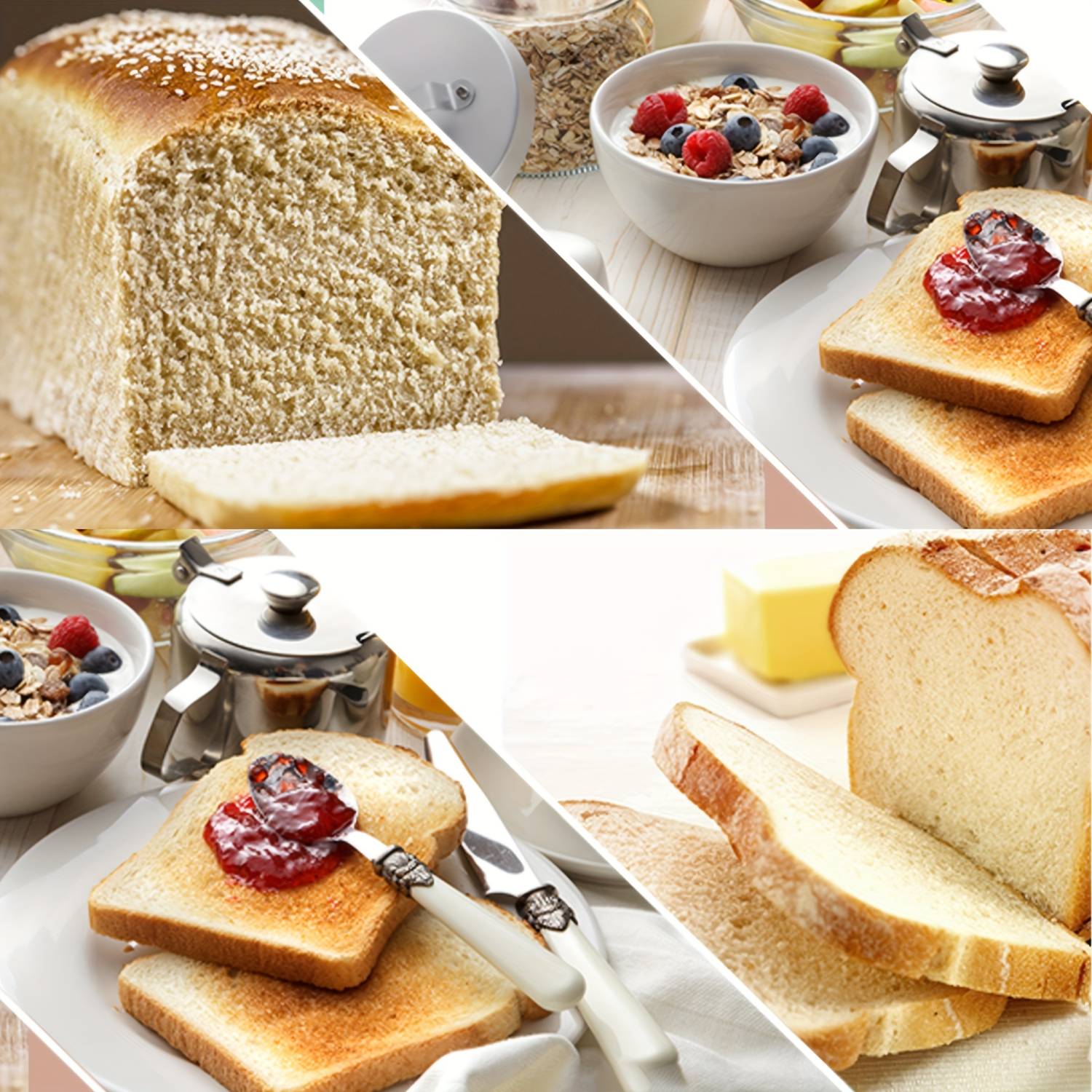 XIAOGZAHUOP Nonstick Silicone Bread Pan with Metal Reinforced Frame for