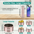 XIAOGZAHUOP Organized 7Grid Portable Aluminum Alloy Travel Pill Box