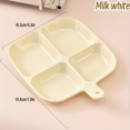 XIAOGZAHUOP Organizer Square Plastic Serving Tray with Compartments
